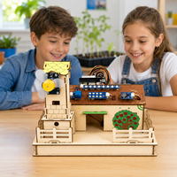 Kit STEM Zetok Smart Farm pour enfants, pour le codage IoT, 16 leçons de programmation visuelle, puzzles en bois 3D, éducatif, DIY, kit de fabrication