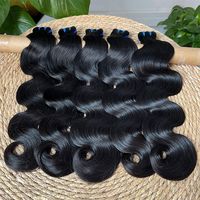 Lots de Cheveux Naturels de Qualité 9A, 10A, 12A; Extensions de Cheveux Humains Vierge Ondulés Brésiliens Type Vison
