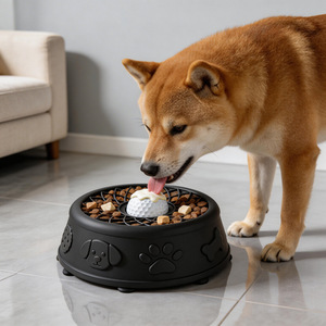 Gamelle de léchage pour animaux de compagnie, gamelle anti-glouton pour chien, jouet de léchage antidérapant pour liquides et friandises, gamelle pour chien pour yaourt, gamelle d'alimentation pour animaux de compagnie - Product Image 3