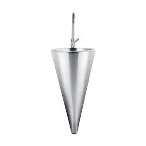 Lavabo conique à trou unique en acier inoxydable 304/316 pour bar, boîte <span class=keywords><strong>de</strong></span> <span class=keywords><strong>nuit</strong></span>, KTV, colonne <span class=keywords><strong>de</strong></span> lavage des mains, lavabo pour le visage - Product Image 1