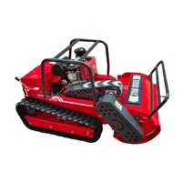 Tondeuse à gazon industrielle diesel automotrice sur chenilles, plateau de coupe de 120 cm, télécommande 28V, DIY pour jardins et terrains de golf