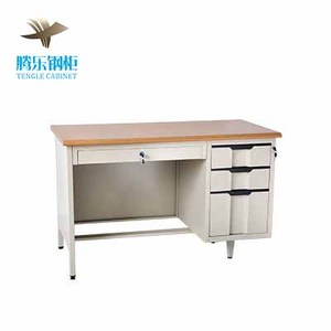 Quảng Đông Nhà Máy Của Chất Lượng Cao Thép Hiện Đại Bàn Văn Phòng 3 Ngăn Kéo MDF Bảng Điều Chỉnh Kim Loại Bảng Hot Bán Đồ Nội Thất - Product Image 1