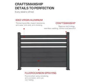 Panneaux <span class=keywords><strong>de</strong></span> clôture <span class=keywords><strong>de</strong></span> piscine en aluminium noir certifiés sécurité, installation facile, système <span class=keywords><strong>de</strong></span> clôture <span class=keywords><strong>de</strong></span> protection avec revêtement en poudre - Product Image 5