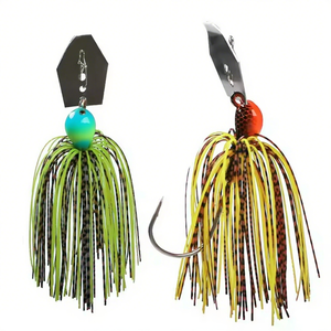 Vente en gros d'appâts à lame avec jupe en caoutchouc Leurres de pêche Buzzbait <span class=keywords><strong>Chatter</strong></span> <span class=keywords><strong>Bait</strong></span> Bladed Jigs Leurres - Product Image 1
