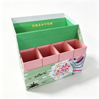 Boîte cadeau multifonctionnelle en papier imprimé sur mesure, papier ondulé avec compartiments pour l'emballage de cadeaux, vente au détail, vente en gros, OEM