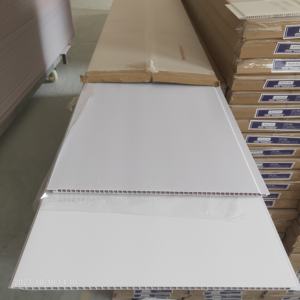 Restaurant Decoration Interior Decorative Composite Wooden Grain PVC Panel Laminate Waterproof <strong>UPVC</strong> Wall <strong>Cladding</strong> - Product Image 6