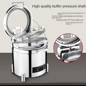 เครื่องทำซุปไฟฟ้าฝาแก้วไฮดรอลิกให้น้ำซุป10L ทำจากสเตนเลสสตีลใช้ในเชิงพาณิชย์ - Product Image 4