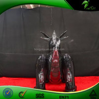 Modèle de dragon chinois gonflable noir transparent, dragon oriental gonflable personnalisé pour la décoration d'événements