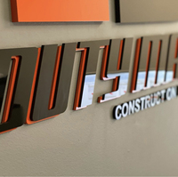 Signalétique d'entreprise intérieure, logo 3D, décoration murale, lettres en acrylique, enseigne de hall d'accueil