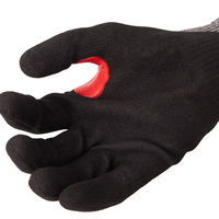 Gants de travail de sécurité anti-coupure de haute qualité ANSI A6 en nitrile sablé avec acier HPPE EN388 E pour la fabrication métallique et la découpe du verre