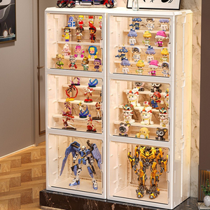 Boîte de présentation en <span class=keywords><strong>plastique</strong></span> PP à compartiments réglables avec étagères amovibles, étanche, <span class=keywords><strong>pour</strong></span> objets de collection et maquettes - Product Image 2