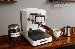 Cafetera italiana de doble caldera de capuchino de 15bar, cafetera espresso de acero inoxidable con sistema de preparación para uso doméstico y exterior - Product Image 4