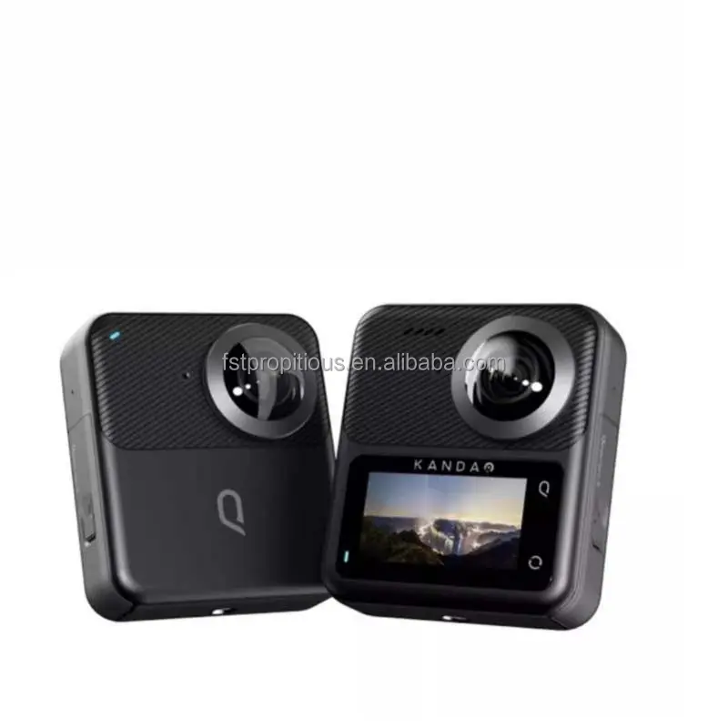 Stok sekarang QooCam 3 kamera aksi panorama 1/1.55 "Sensor, apertur cepat F1.6, merekam video 5.7K 360, 360 62MP foto