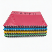 Cahiers spirales en gros, cahier spirale ligné personnalisé, cahier spirale B5 à couverture rigide avec couverture en plastique PP transparent