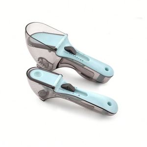 2022 <b>Kitchen</b> <b>Gadgets</b> New 2pc Plastic Adjustable Measuring Spoon in Measure With Adjustable Scale - Product Image 2