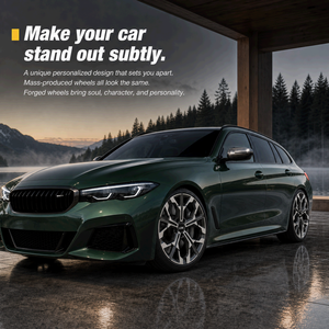 LS8130 ล้อแม็กซ์อัลลอยด์ปลอมขึ้นรูปขายส่ง ขนาด 15-26 นิ้ว 5x100 5x112 5x114.3 ล้อฟอร์จสั่งทำพิเศษสำหรับการดัดแปลงรถยนต์ - Product Image 2
