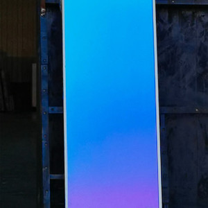 Large <strong>square</strong> and Circular Colorful Glass <strong>Frame</strong> Mirror - Product Image 6