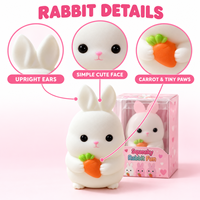 Grand jouet anti-stress en forme de lapin de dessin animé, jouet à presser en forme de farine, cadeau pour enfants