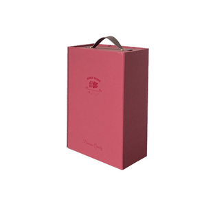 Lujosa caja de regalo de cartón magnético personalizada para botellas de vino tinto champán Embalaje de gama alta Laminación mate en relieve - Product Image 1