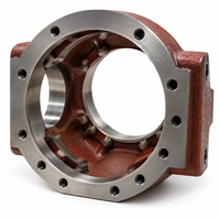 Boîtier de boîte de vitesses en fonte ductile OEM usiné CNC de précision, support de boîtier de réducteur industriel