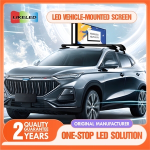 Ngoài trời không thấm nước P5 xe quảng cáo taxi màn hình hàng đầu <span class=keywords><strong>LED</strong></span> hiển thị hai mặt di chuyển dẫn đăng ký cho xe ô tô IP65 đánh giá - Product Image 5
