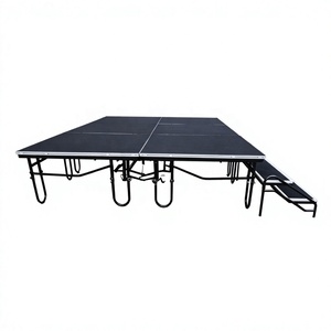 Escenario Plegable de Acero Resistente, Precio de Fábrica, Plataforma de Escenario con Escalera para Bodas - Product Image 1