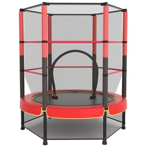 Trampolín de jardín OEM a precio de fábrica, trampolín para niños con red de seguridad Bloqueable, trampolín de fitness - Product Image 6