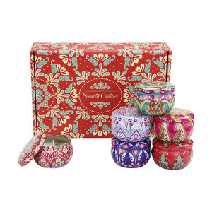 Aromatherapy Fragrance Luxury Gift Natural Soy Wax <strong>Asian</strong> Gardenia Fall Scented <strong>Candles</strong> 6 Pack Gift Set - Product Image 6