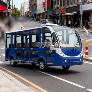 รถบัสโดยสารไฟฟ้า ZOWN สีน้ำเงินขาว ทนทานต่อสภาพอากาศ ตัวถังแบบปิดเต็มคัน พร้อมเครื่องปรับอากาศ - Product Image 5