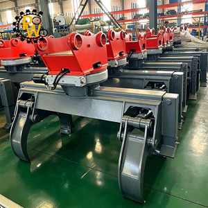 360 °   Pince à tube hydraulique 450 mm pour tuyau en acier, pour attache de pelle CAT 17-20T, grappin rotatif pour tuyau <span class=keywords><strong>PW</strong></span> - Product Image 1