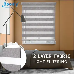 Window Shades Classical Customized Manual Chain Control Blinds Zebra Roller Window Blinds Curtains