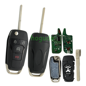 Cho Ban Đầu <span class=keywords><strong>Ford</strong></span> 3 + 1 Nút F150 2024 Từ Xa <span class=keywords><strong>Key</strong></span> Với <span class=keywords><strong>433Mhz</strong></span> ID49 hitagpro Pcf7953v Chip Pn PC3T-15K601-LA Fccid N5F-A08TBLP - Product Image 1