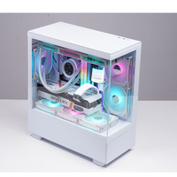 Gabinete para PC de Escritorio SNOWMAN M-ATX, Chasis para Juegos con Vidrio Templado, Gabinete para PC Gamer