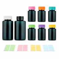 Bouteilles en capsule HDPE de 200 ml de qualité professionnelle OEM ODM, surface brillante, robustes, étanches, avec bouchon à vis en PE pour usage clinique