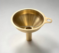 Mini entonnoir léger en acier inoxydable plaqué or XBB pour transfert d'huile et de liquides en cuisine domestique