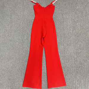 GX564 جودة فاخرة أزياء مثير Nigh أو غير النظامية Diamoud قطعة واحدة جمبسوت السيدات بلا أكمام الضمادات النساء - Product Image 4