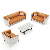 Meilleures ventes de mobilier de bureau, types variés, canapé de bureau en cuir, espace de détente, canapé de négociation, combinaison de canapés, luxe léger, canapé d'affaires