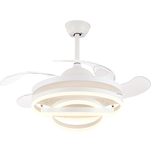 Ventilador de techo moderno de 42 pulgadas, luz LED, diseño de moda decorativo del proveedor de fábrica para dormitorio, baño, control remoto silencioso - Product Image 2