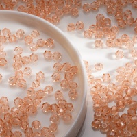 Perles facettées en soie rose écologiques et durables de qualité supérieure, forme diamant, pour vêtements de créateurs haut de gamme, accessoires élégants pour vêtements