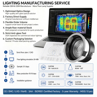 Spot LED Encastrable Transfrontalier 100lm/W Haute Efficacité CRI>90Ra 5CCT Dimmable CE RoHS EMC LVD SAA Petites Commandes Mixtes d'Essai