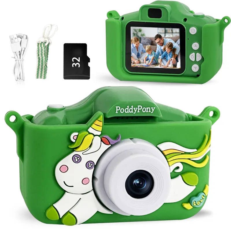 PoddyPony Venta caliente Video Recorder Cute Kid Camera Cartoon Mini Kids Digital Camera Kid Toy Photo