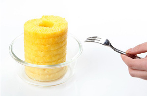 Machine à éplucher les légumes et les ananas en acier inoxydable, design simple, avec fonction de découpe et de découeur de noyaux - Product Image 6