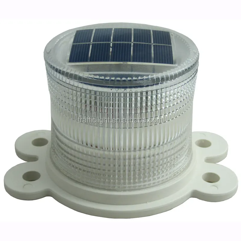 IP68 WATERPROOF SOLAR LED REVOLVING SAFETY CAUTION LIGHT ON BOAT / PORT/ OBSTRUCTION