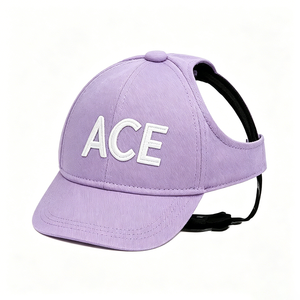 Adjustable Dog Baseball Cap with Curved Back Design and ACE Letter Embroidery Outdoor Pet Sun <b>Hat</b> for Small Medium Dogs - Product Image 5