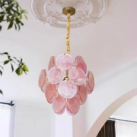 Lustre en cristal pour salon, salle à manger, chambre à coucher, style verre, lumière française, luxe