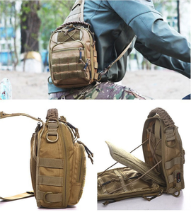 กระเป๋าคาดอกแบบยุทธวิธี DF01B กันน้ำ ระบบ MOLLE กระเป๋าเป้สะพายไหล่ผู้ชาย สายเดี่ยว สำหรับใช้ในชีวิตประจำวัน - Product Image 6