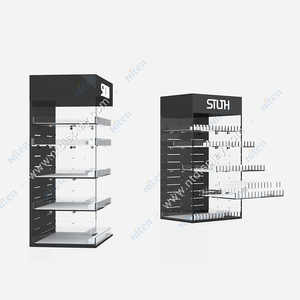 Đèn <span class=keywords><strong>Led</strong></span> Cửa Hàng Trưng Bày Giá Đỡ Gương Màu Vàng Hồng <span class=keywords><strong>Perspex</strong></span> Cửa Hàng Thuốc Lá Tùy Chỉnh Trưng Bày Acrylic Mặt Bàn Bán Lẻ - Product Image 2