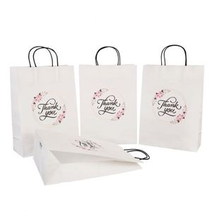Custom Printed <b>Small</b> Sac En Papier Bolsas Papel Kraft Brown Kraft Paper Thank You Wedding Party Gift Bags - Product Image 2