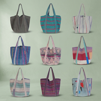 Tas Vintage buatan tangan wanita Sari Kantha India