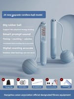 Corde à sauter sans fil professionnelle pour l'exercice de remise en forme numérique spécial comptage femme adulte modèle de gravité pondéré